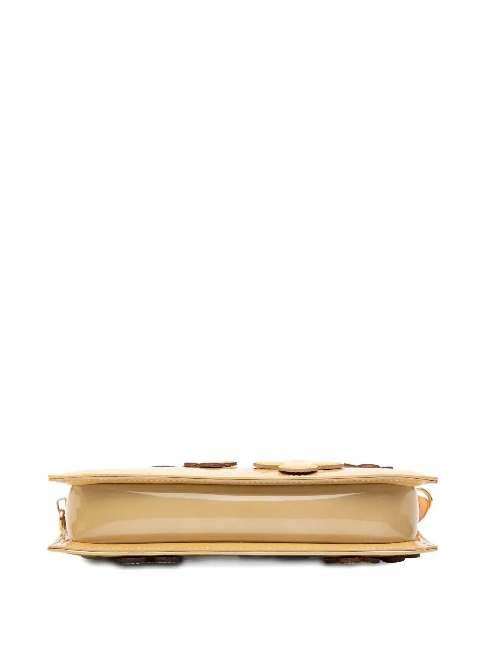 LOUIS VUITTON Pre-owned 2002 Monogram Vernis Fleurs Lexington Pochette Shoulder Bag In Brown