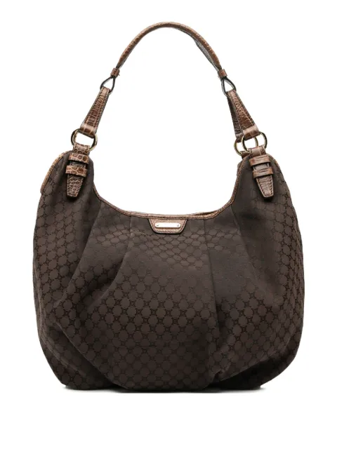 Celine Pre-Owned 2009 Macadam Canvas Hobo shoulder bag