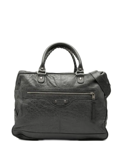 Balenciaga Pre-Owned 2017 Lambskin Motocross Classic Briefcase business bag