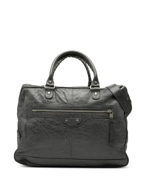 Balenciaga Pre-Owned 2017 Lambskin Motocross Classic Briefcase business bag