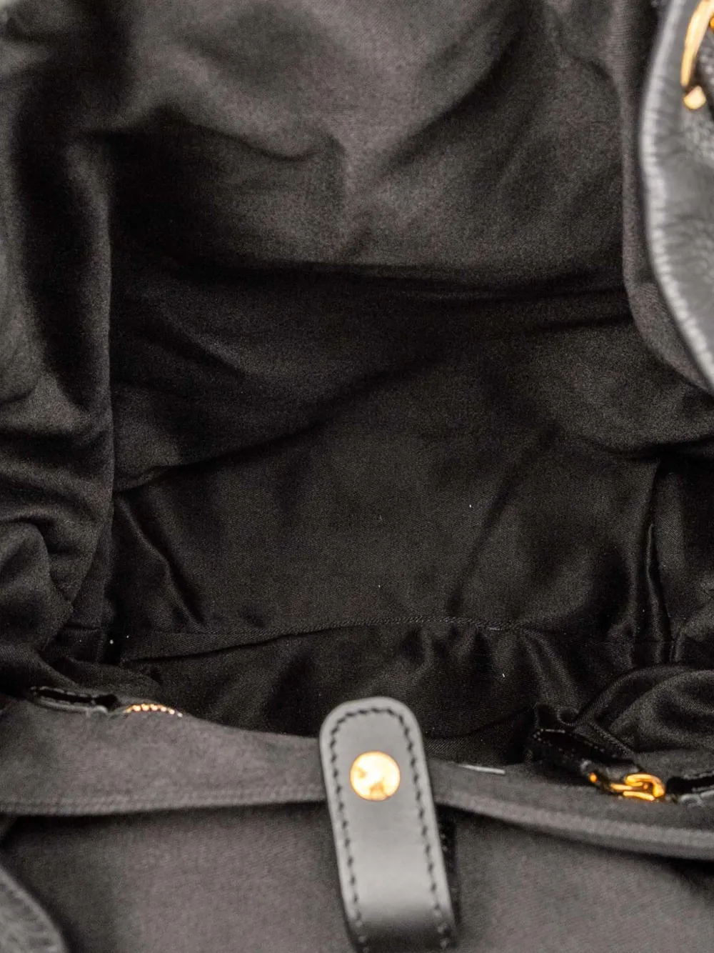 Pre-owned Burberry 2000-2017 Leather Studded Rucksack Backpack In Black