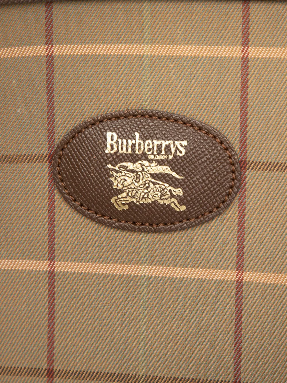 Pre-owned Burberry 20th Century Vintage Check Canvas Clutch Bag In Brown