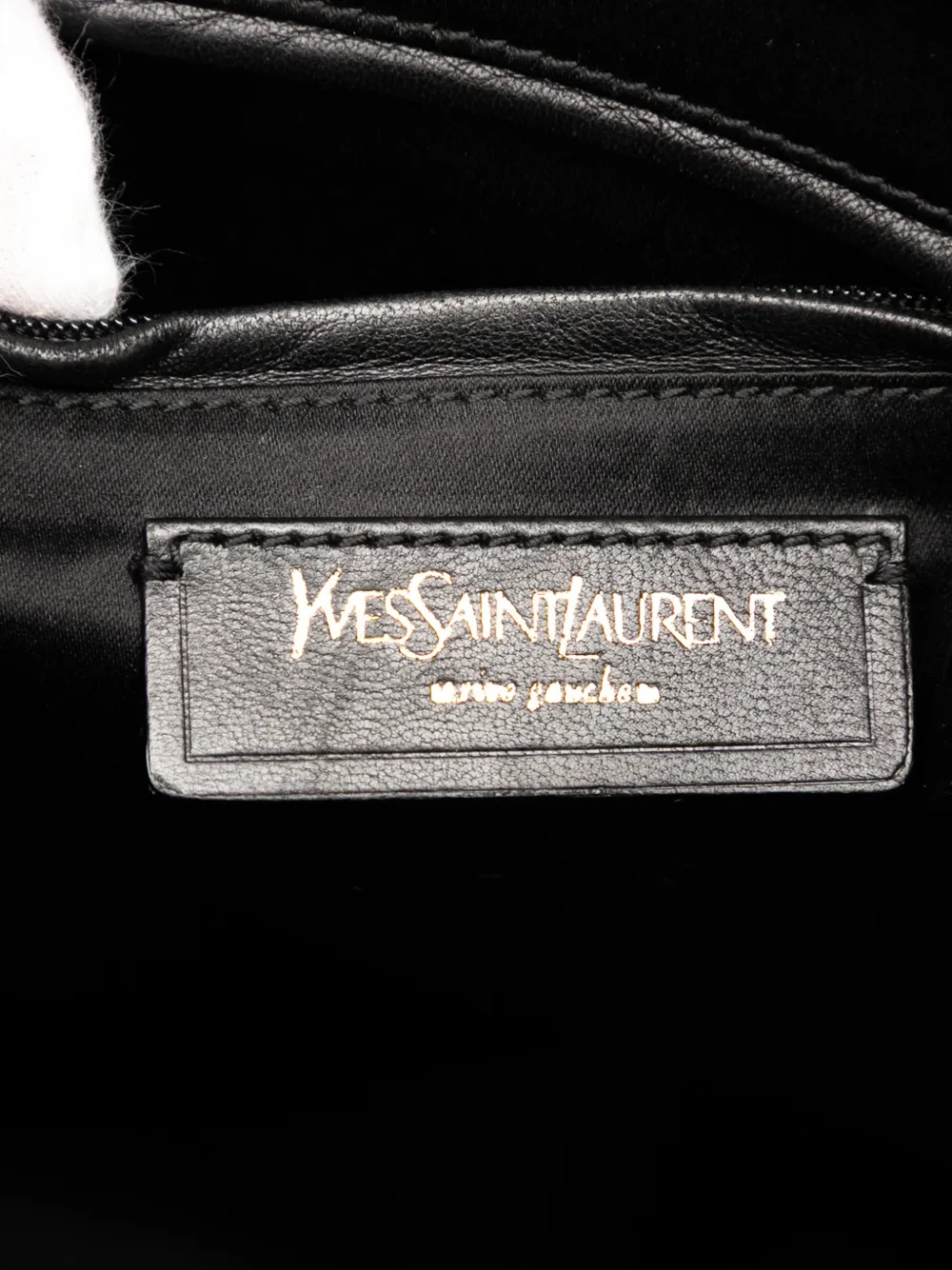 SAINT LAURENT Pre-owned 2000-2012 Oversized Leather Muse Handbag In Black