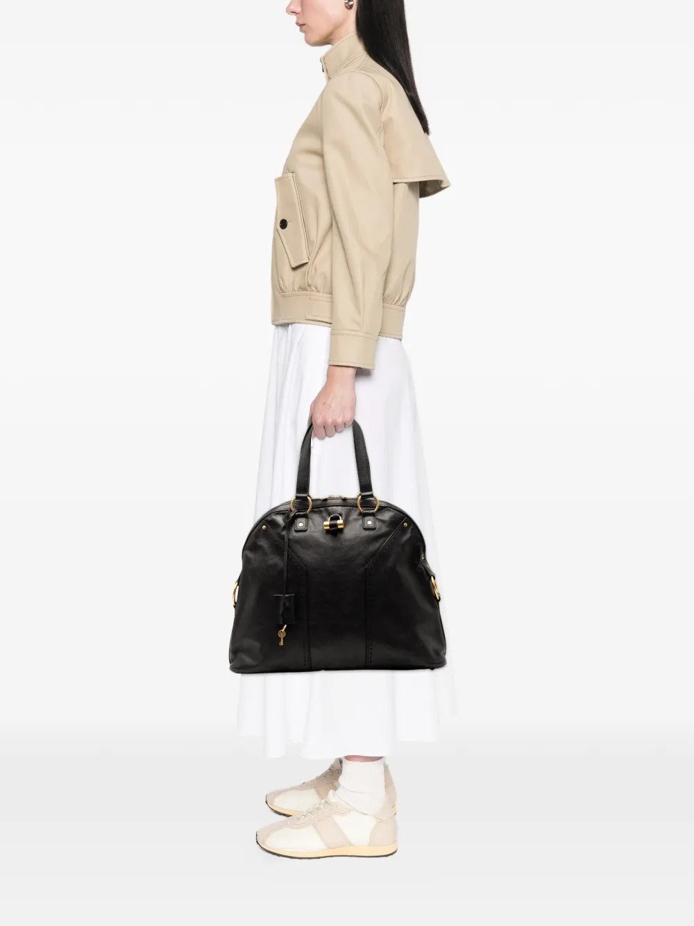 Saint Laurent Pre-Owned Oversized Muse 皮质手提包（2000-2012年典藏款） | 典藏臻品 | Image 2