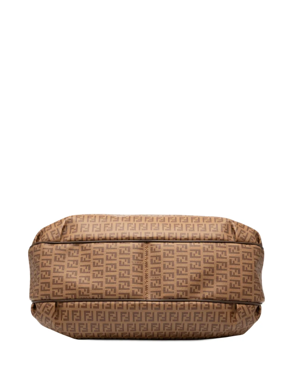 FENDI Pre-owned 2010-2025 Zucchino Spalmati Chiusura Tote Bag In Brown