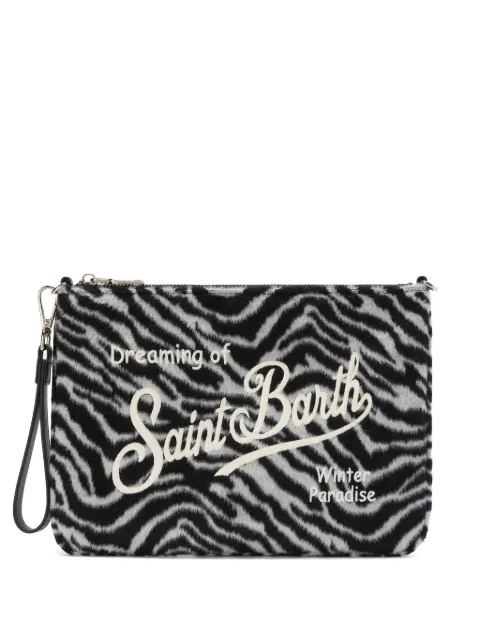 MC2 Saint Barth bolsa de hombro con estampado de cebra