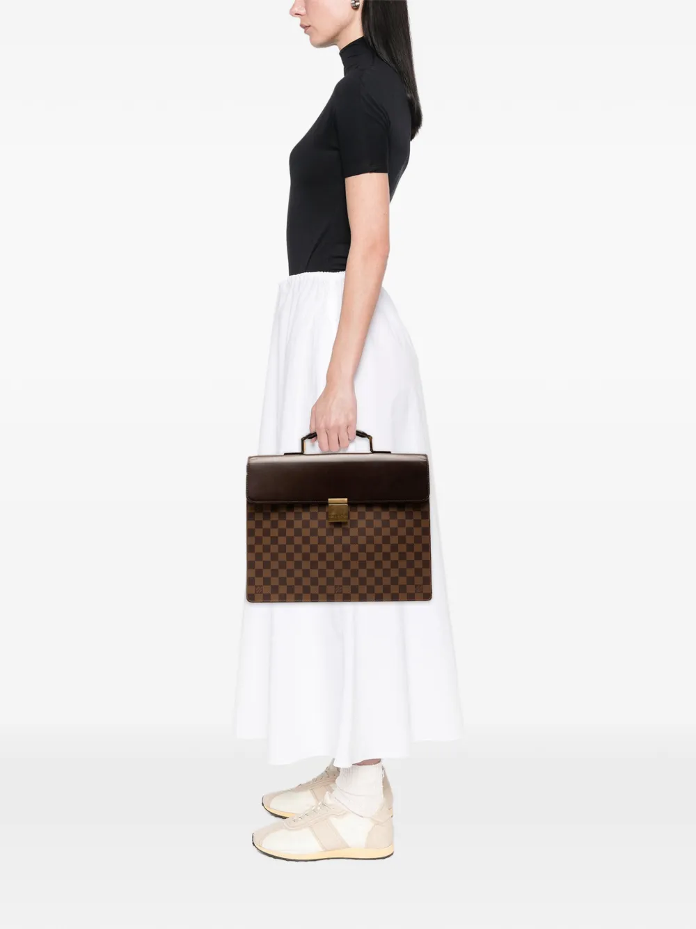 Louis Vuitton Pre-Owned 2003 Damier Ebene Altona PM business bag | Pre-Owned | Image 2