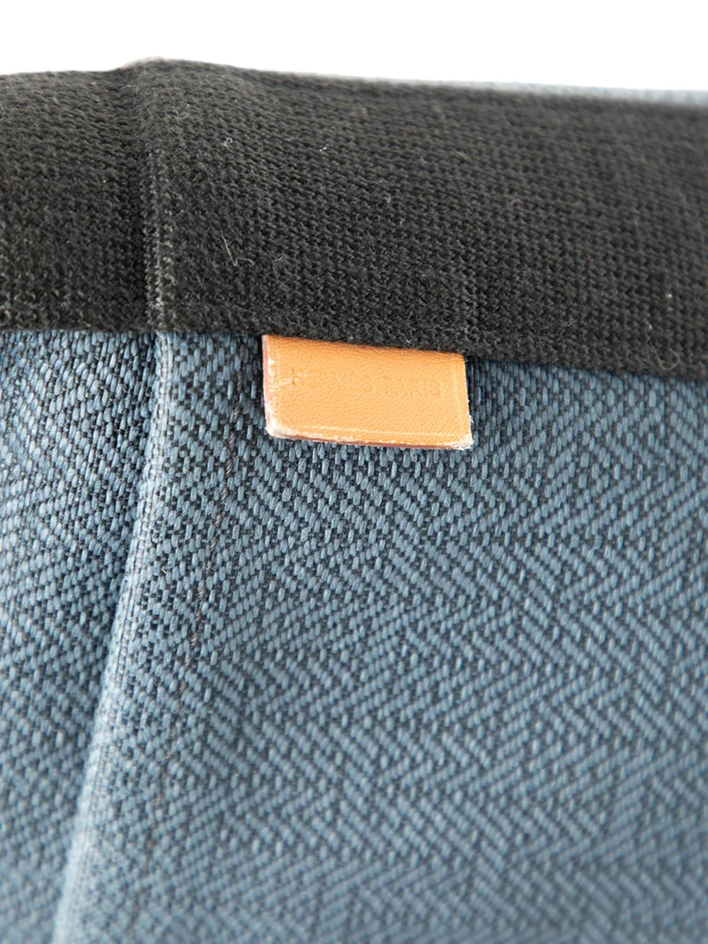 HERMES Pre-owned 1990-2010 Toile Saxo Mm Bucket Bag In Blue