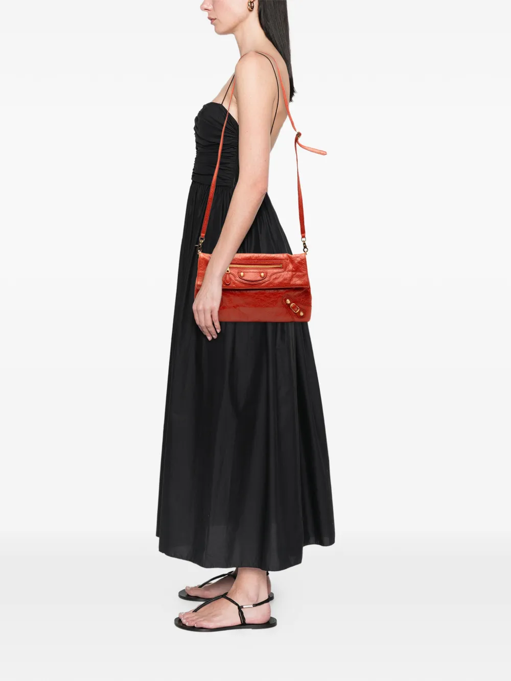 Balenciaga Pre-Owned 2014 Lambskin Motocross Giant 12 Envelope Clutch With Strap crossbody bag | Pre-Owned | Image 2