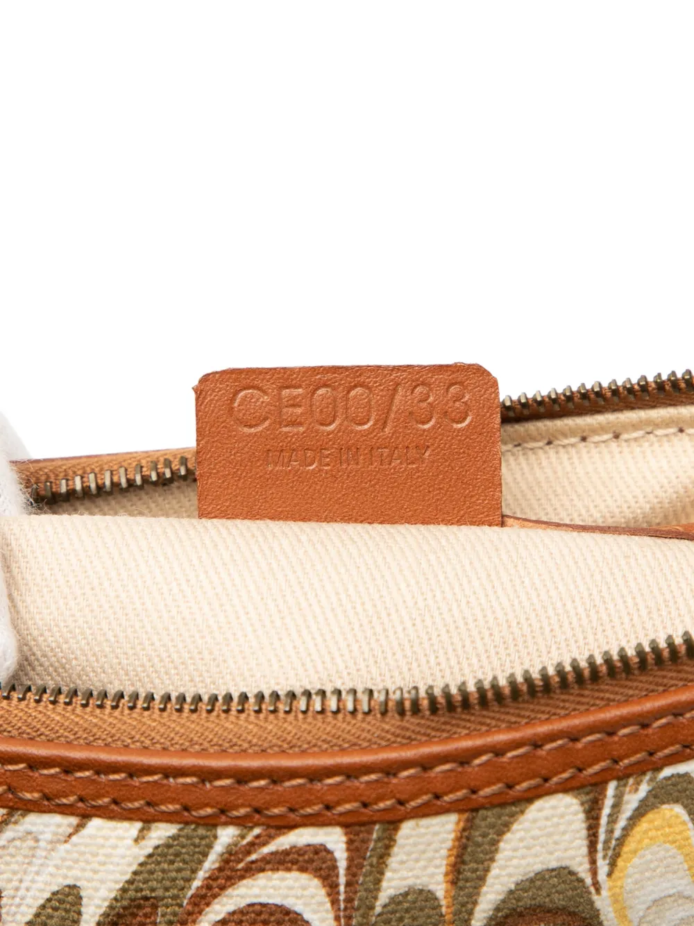 CELINE Pre-owned 2000 Printed Canvas Shoulder Bag In Brown