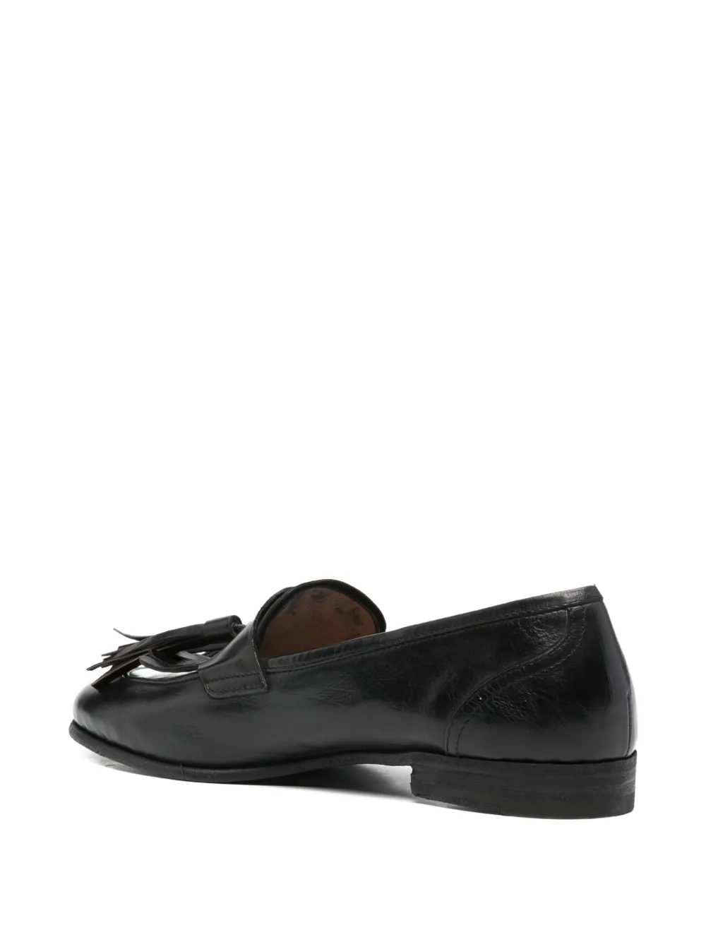 Paul Silence Tassel-detail Leather Loafers In Black