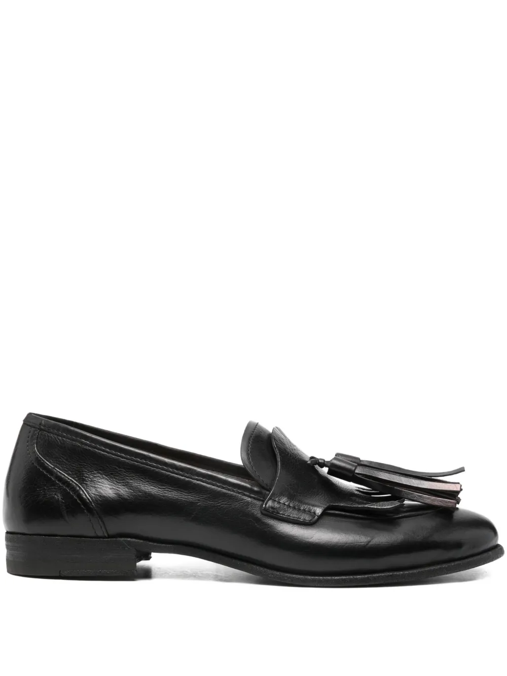 Paul Silence Tassel-detail Leather Loafers In Black