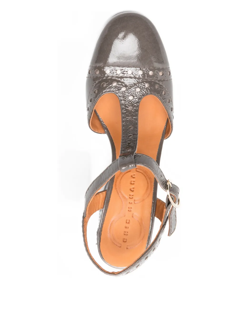 Chie Mihara 90mm Mira pumps met T-bandje en hak Grijs