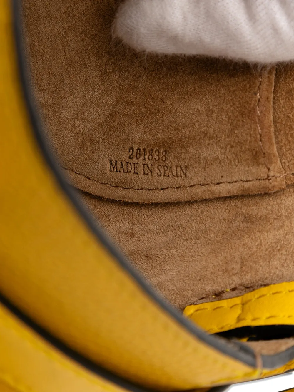 LOEWE Pre-owned 2018 Mini Leather Gate Crossbody Bag In Yellow