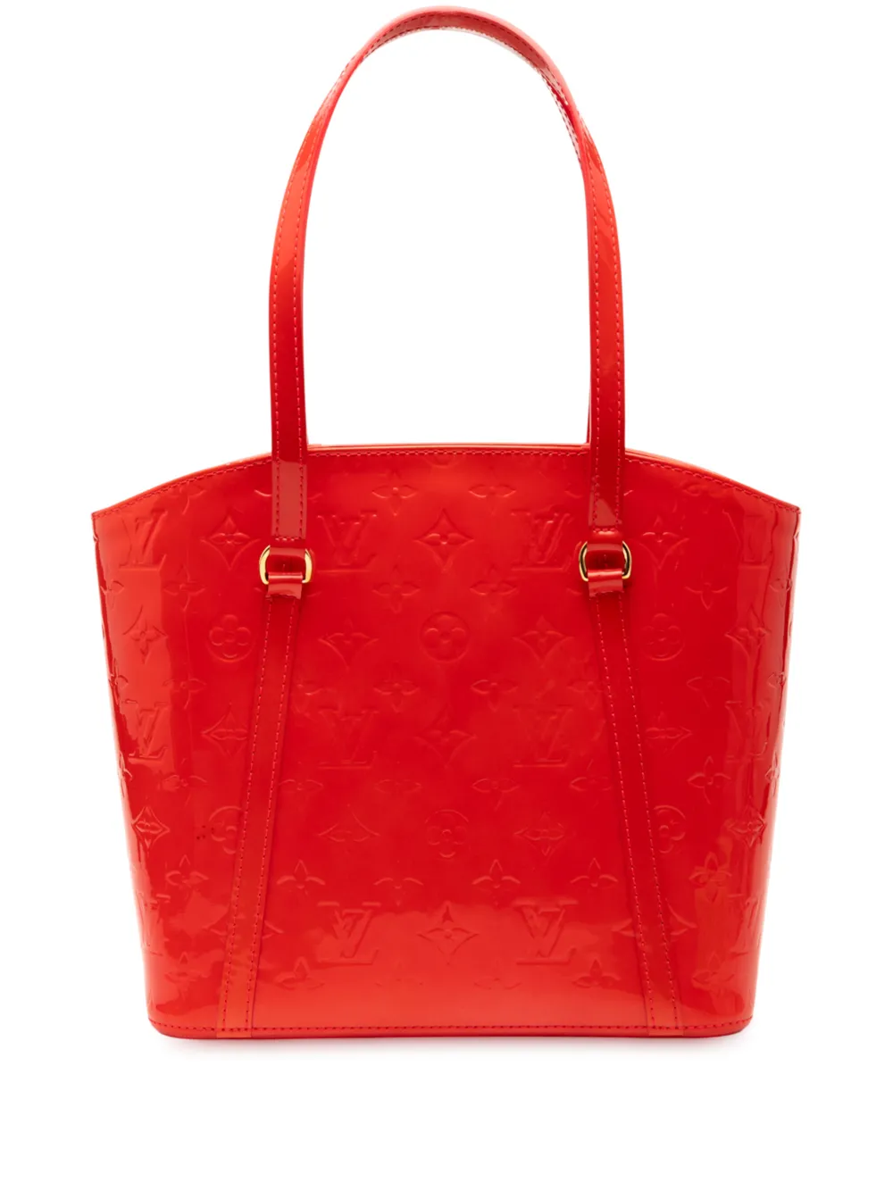 Louis Vuitton Pre-Owned Borsa tote Avalon MM in pelle Vernis con monogramma 2012 - Rosso