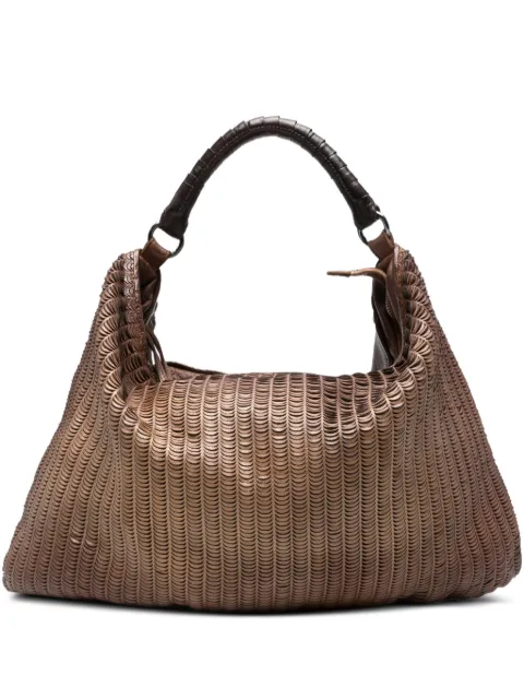 Reptile's House woven leather shoulder bag