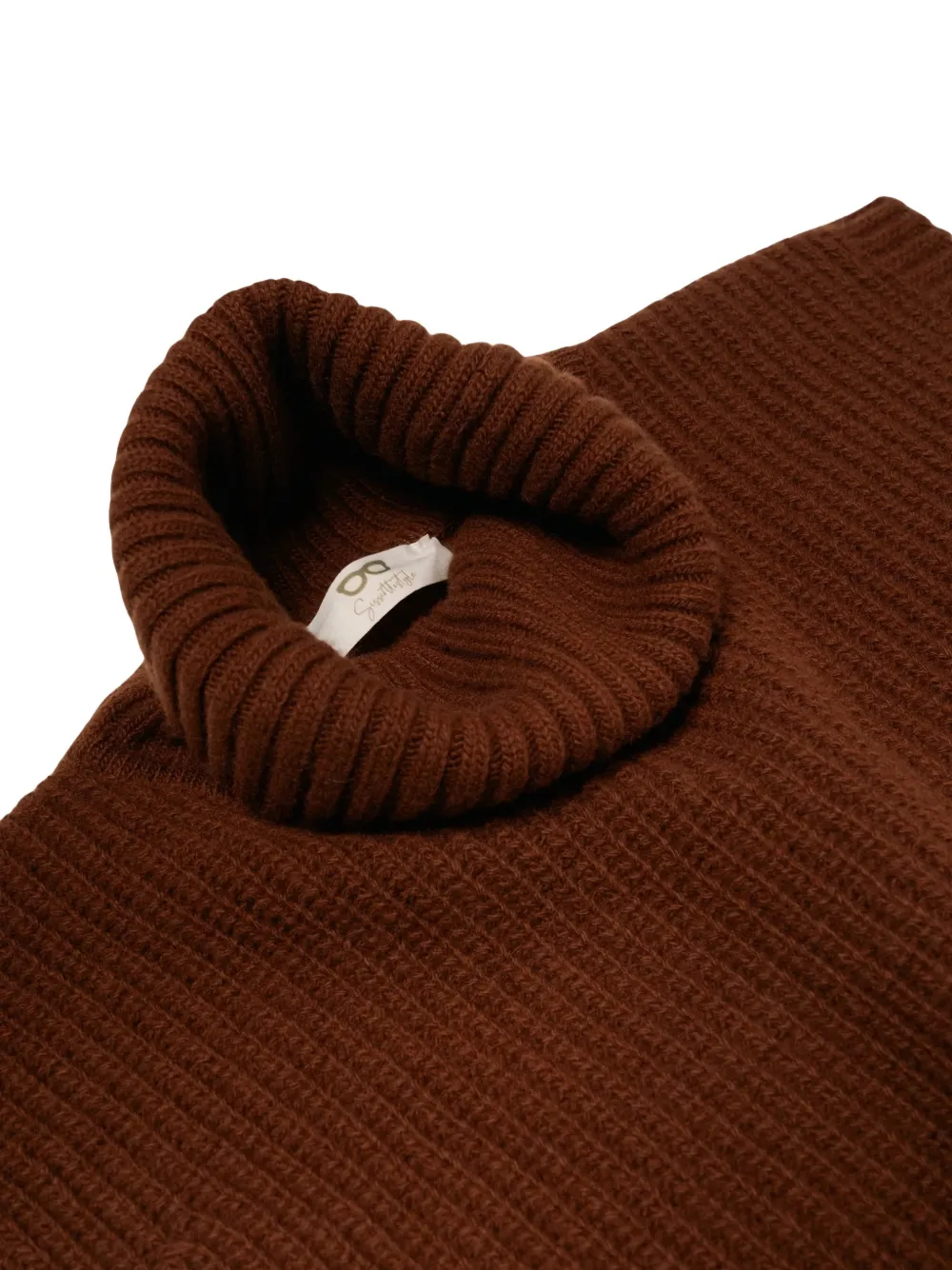Davantino Roll-neck Top In Brown