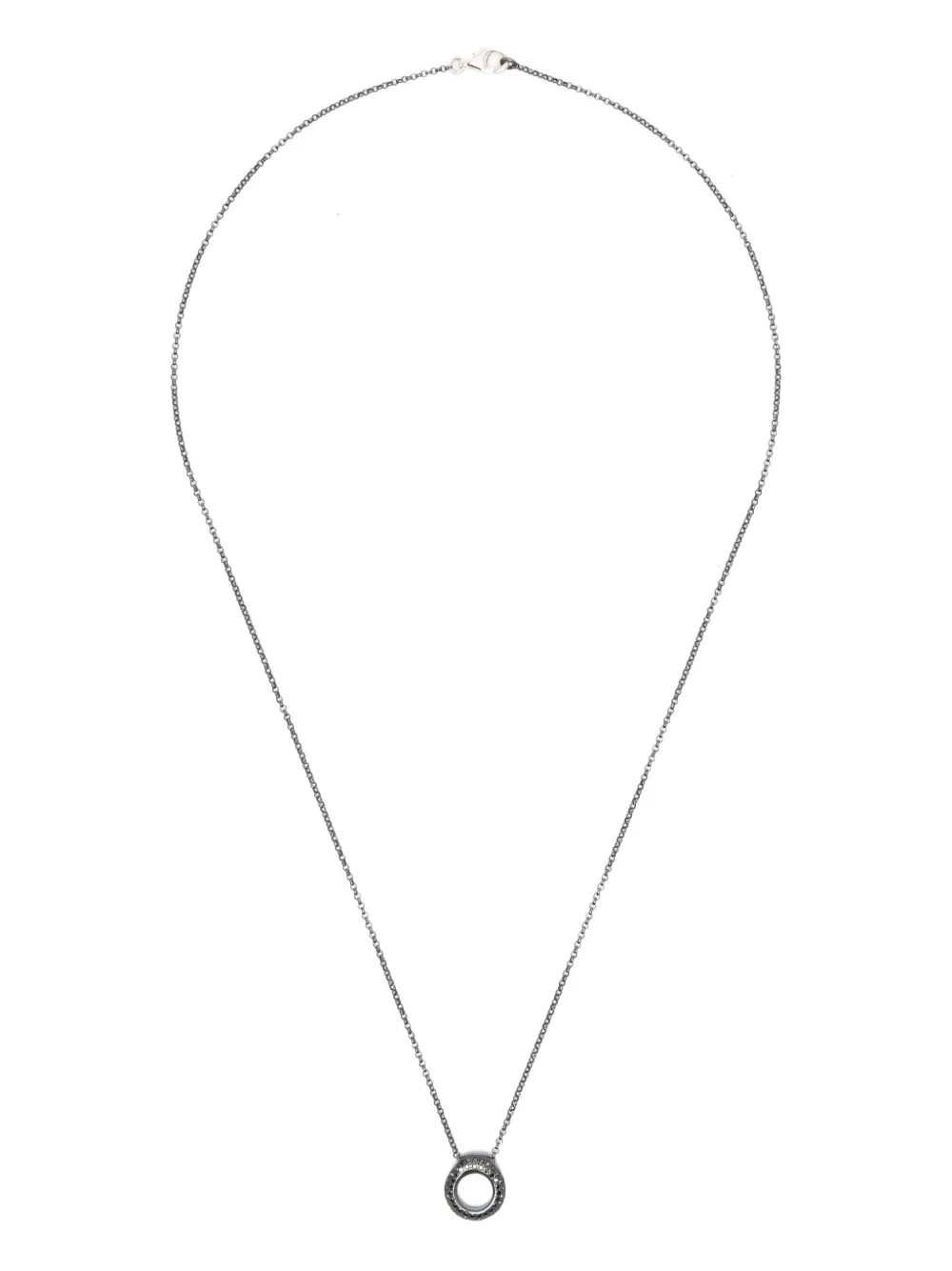 Rosa Maria Collana in argento sterling con diamanti - Nero