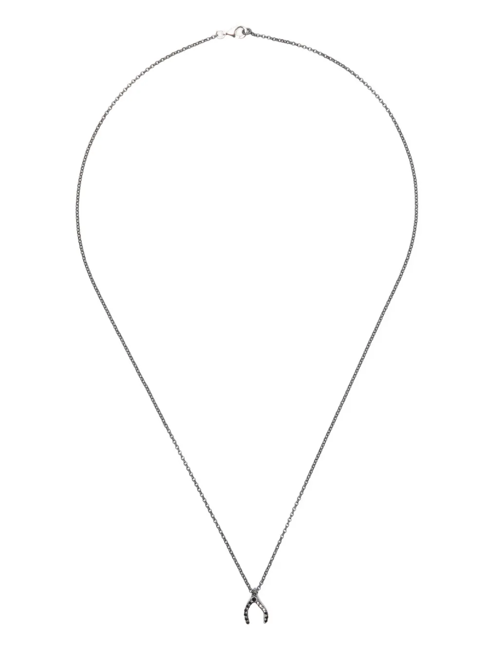 Rosa Maria sterling silver diamond necklace - Argento