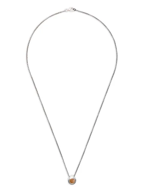 Rosa Maria 스털링 실버 쿼츠 네크리스