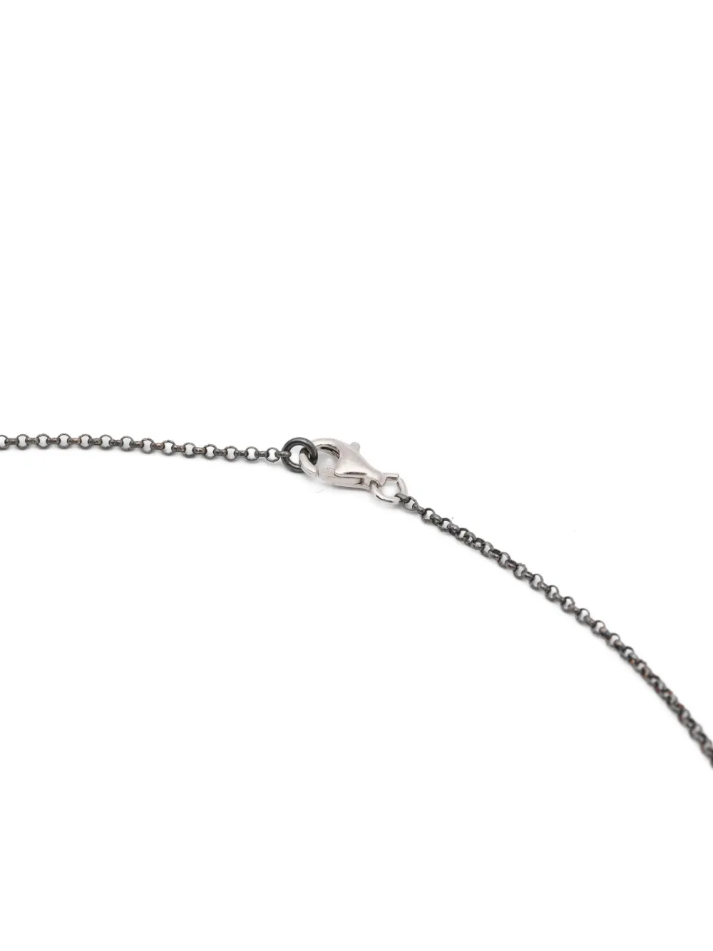 STERLING SILVER DIAMOND CROSS NECKLACE