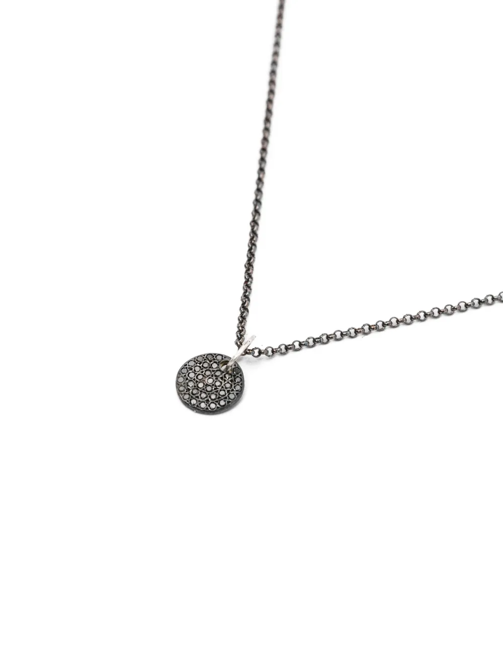  Rosa Maria Sterling Silver Jupiter Diamond Necklace 