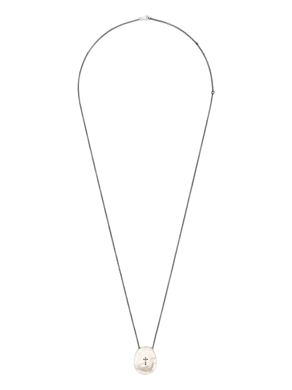 Rosa Maria Collana con pendente ovale - Argento