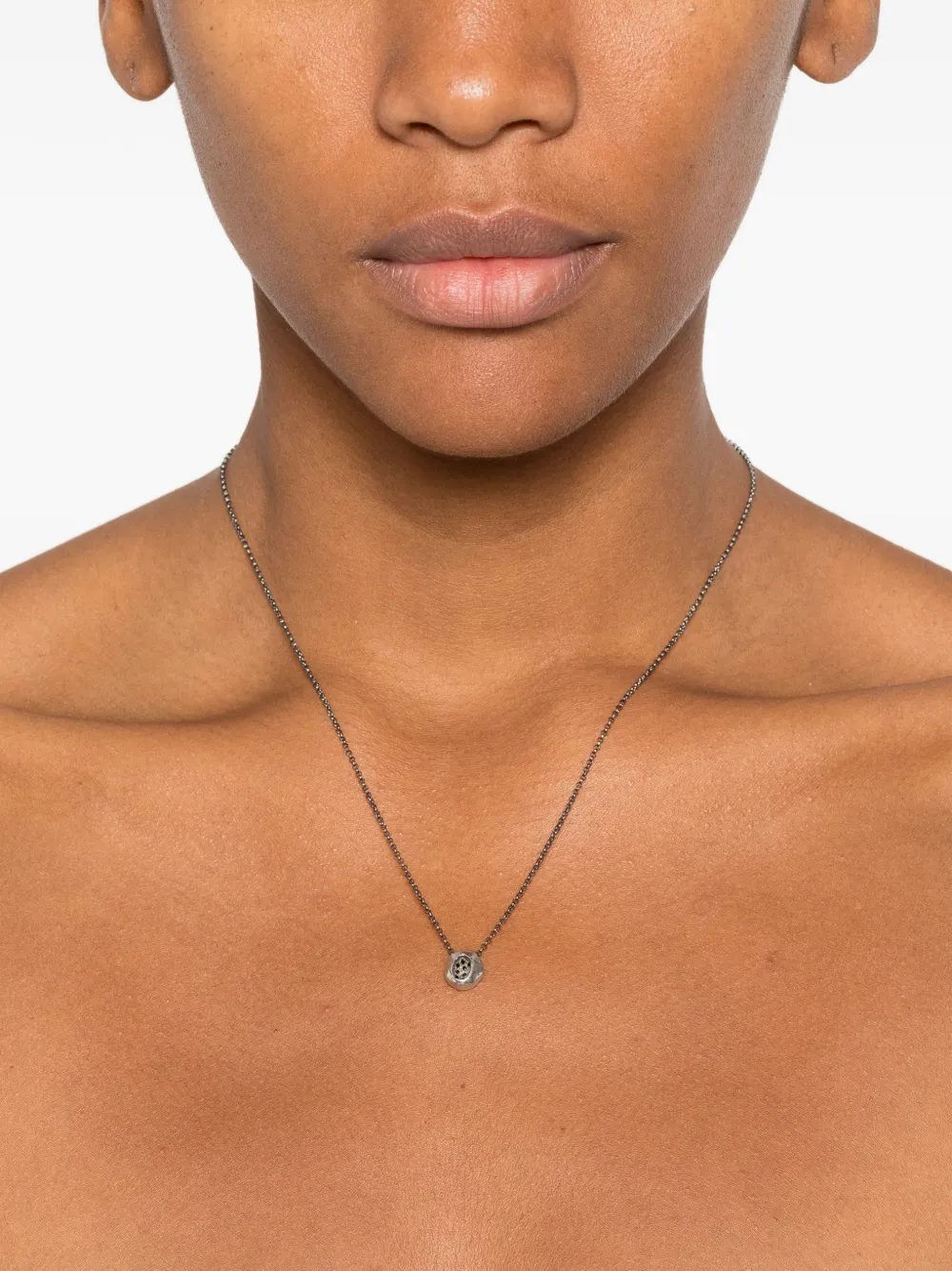 Sterling Silver Diamond Necklace