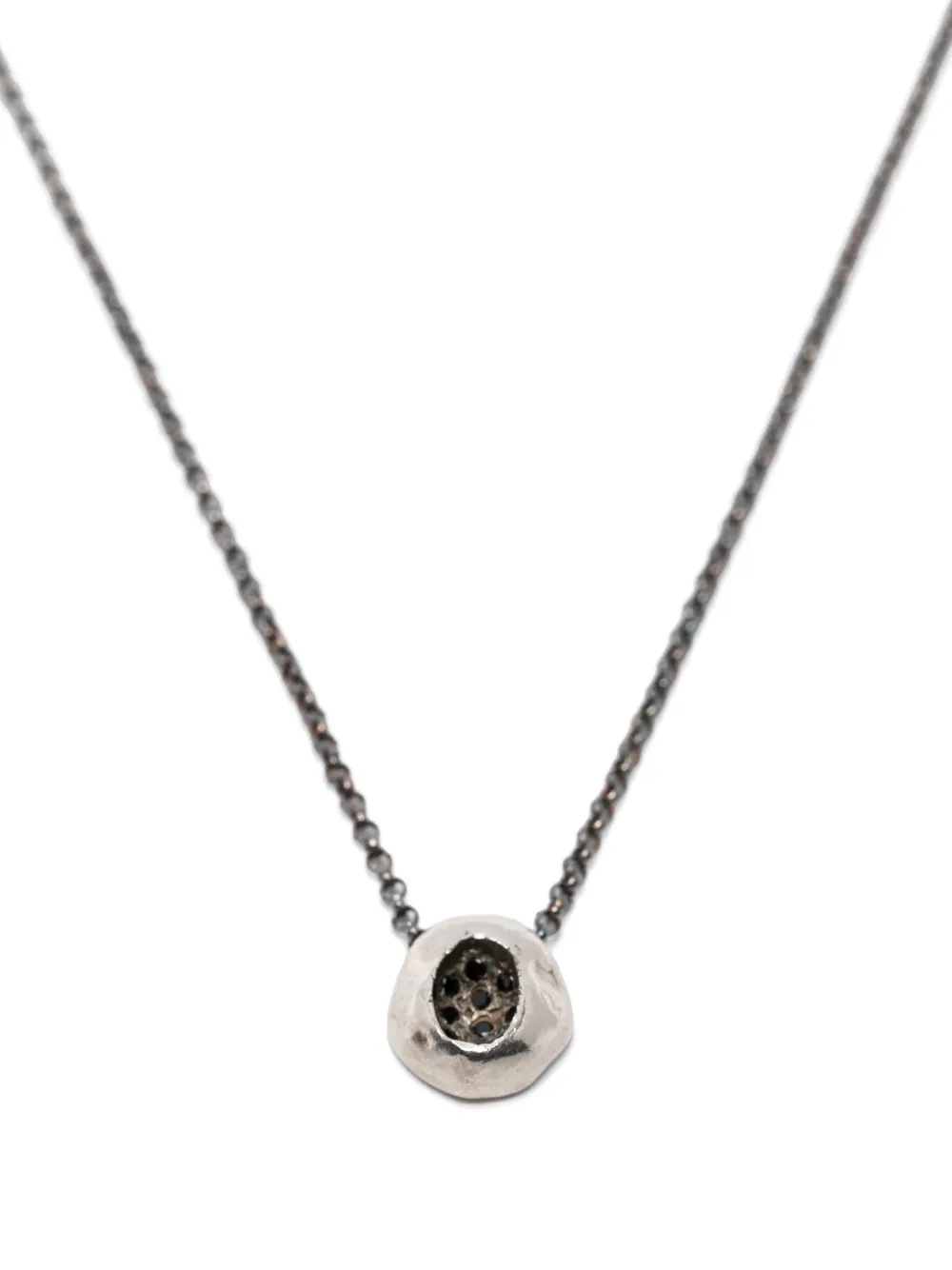 Sterling Silver Diamond Necklace