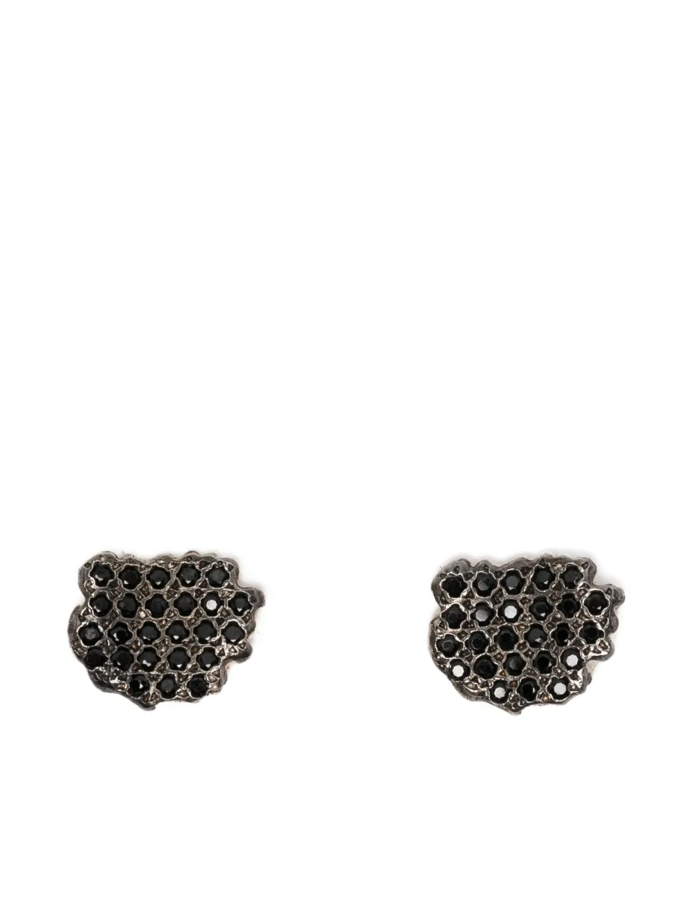 Rosa Maria sterling silver diamond earrings - Nero