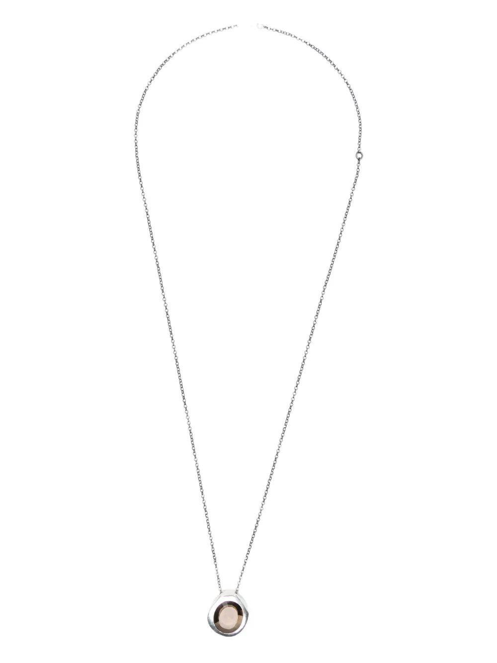 Rosa Maria sterling silver quartz necklace - Argento