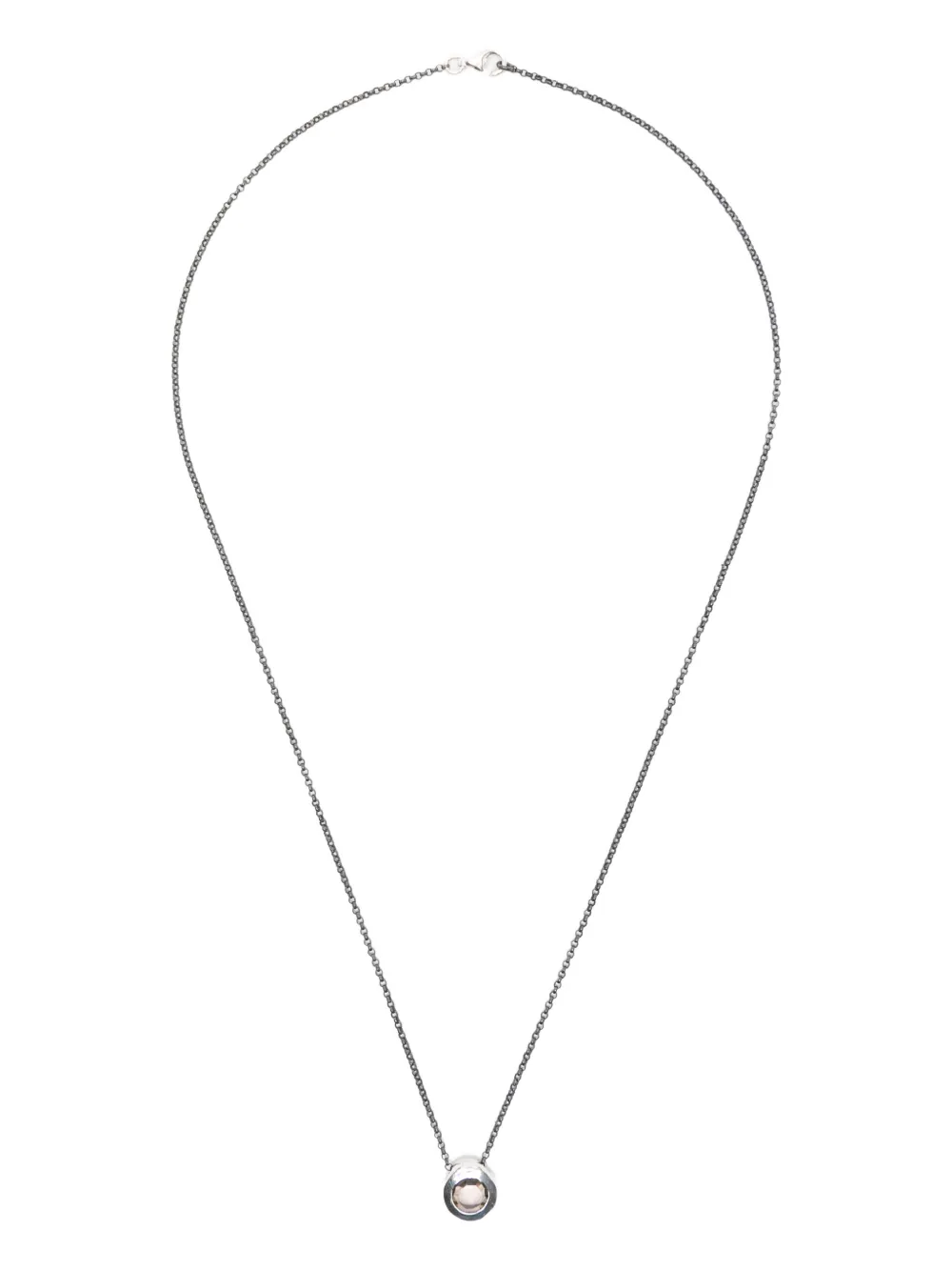 Rosa Maria sterling silver quartz necklace - Argento