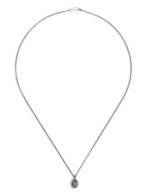 Rosa Maria Collana in argento sterling con pendente croce e diamanti 