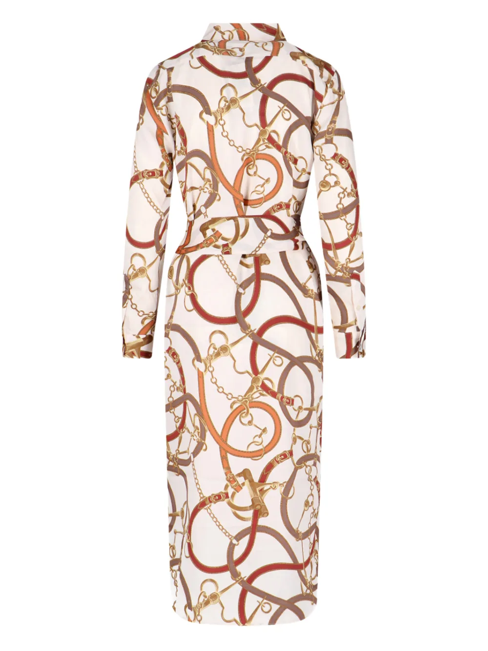 Lauren Ralph Lauren belted-waist midi shirt dress - Beige