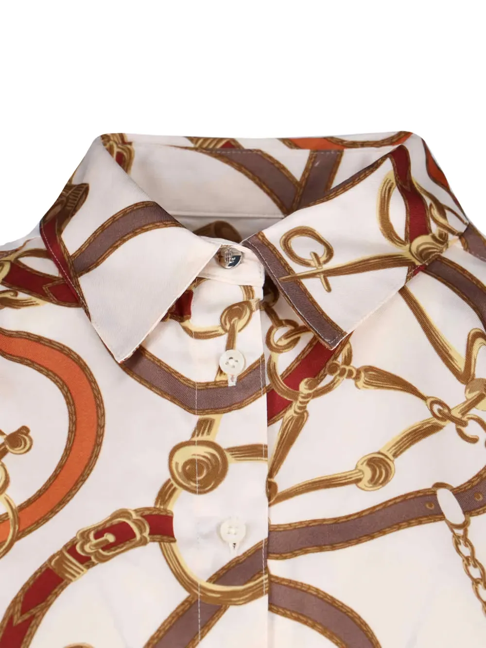 Lauren Ralph Lauren belted-waist midi shirt dress Beige