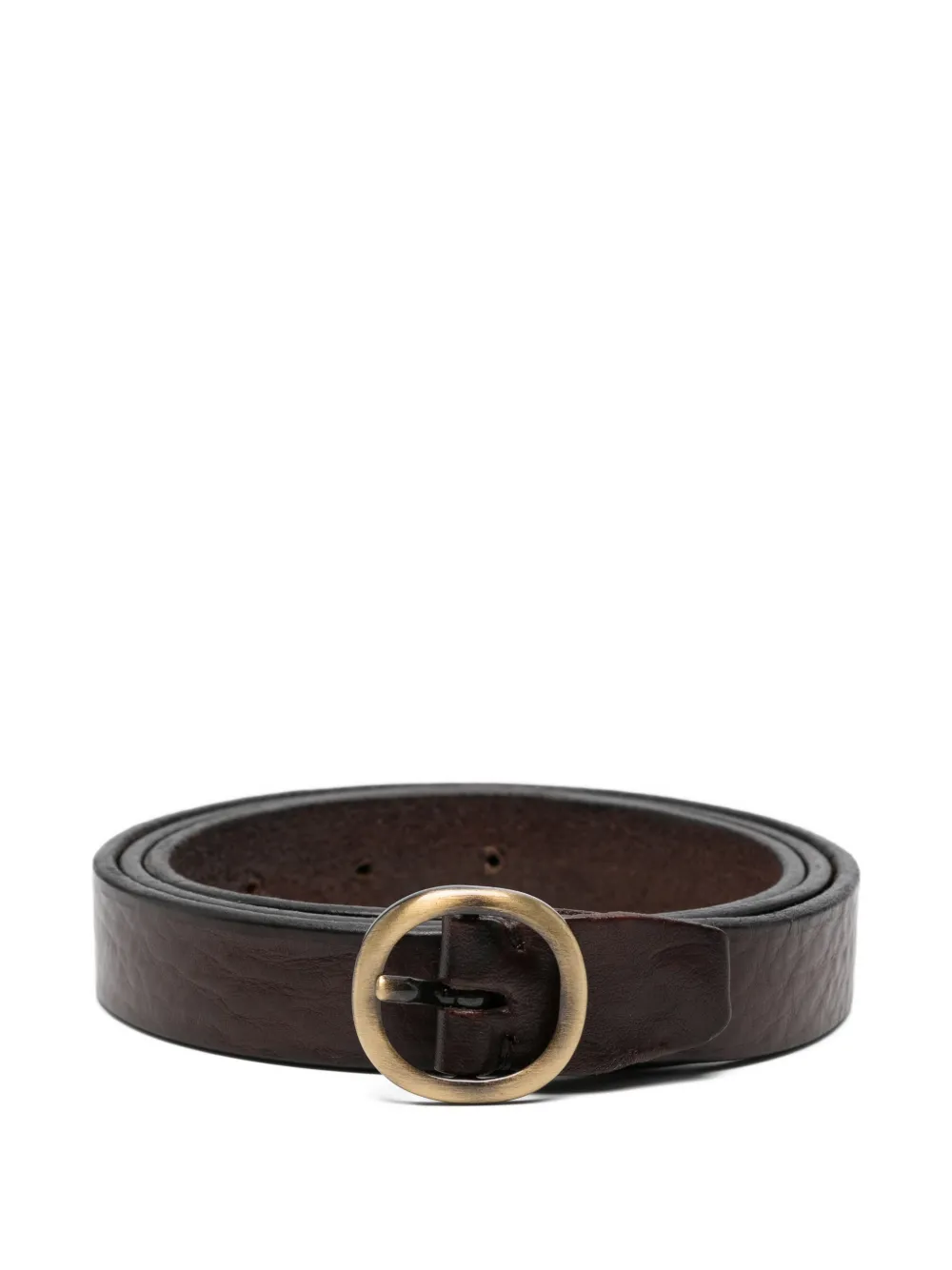 ALBERTO LUTI round buckle belt | Brown | Image 1
