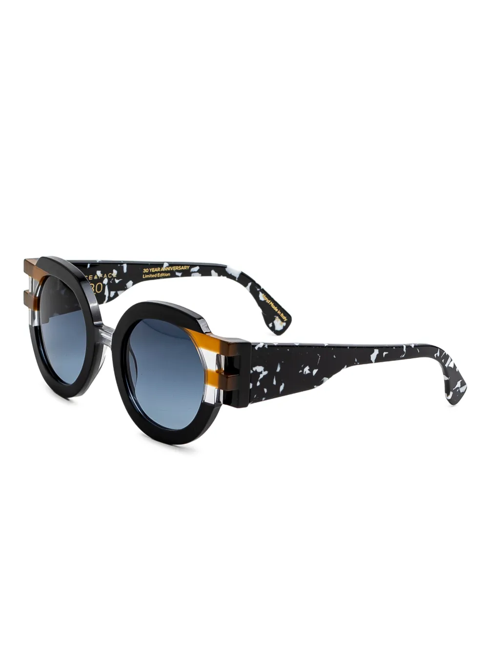 Face À Face Faces2 round-frame sunglasses - Zwart