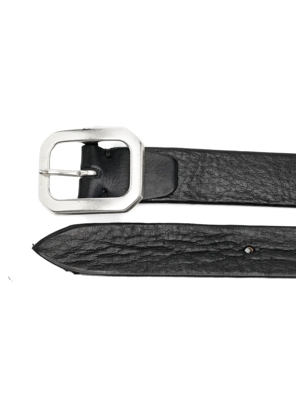 ALBERTO LUTI buckle leather belt - Zwart