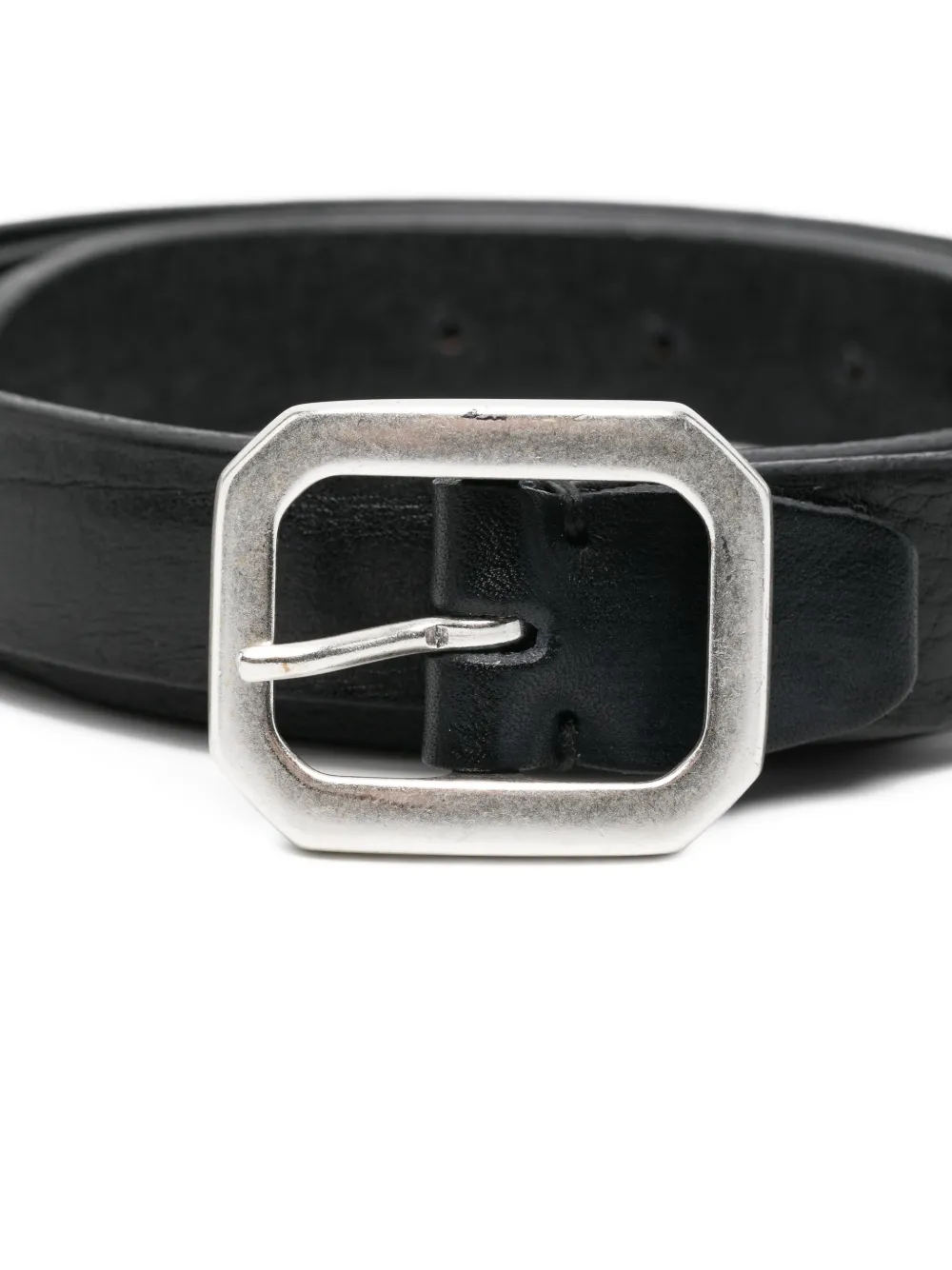  Alberto Luti Buckle Leather Belt - Black 