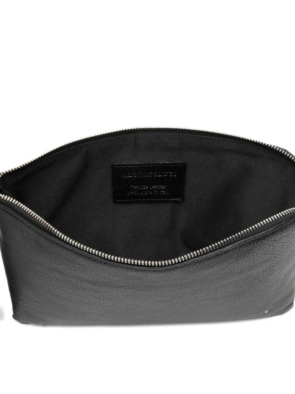ALBERTO LUTI Clutch met polsband en rits Zwart