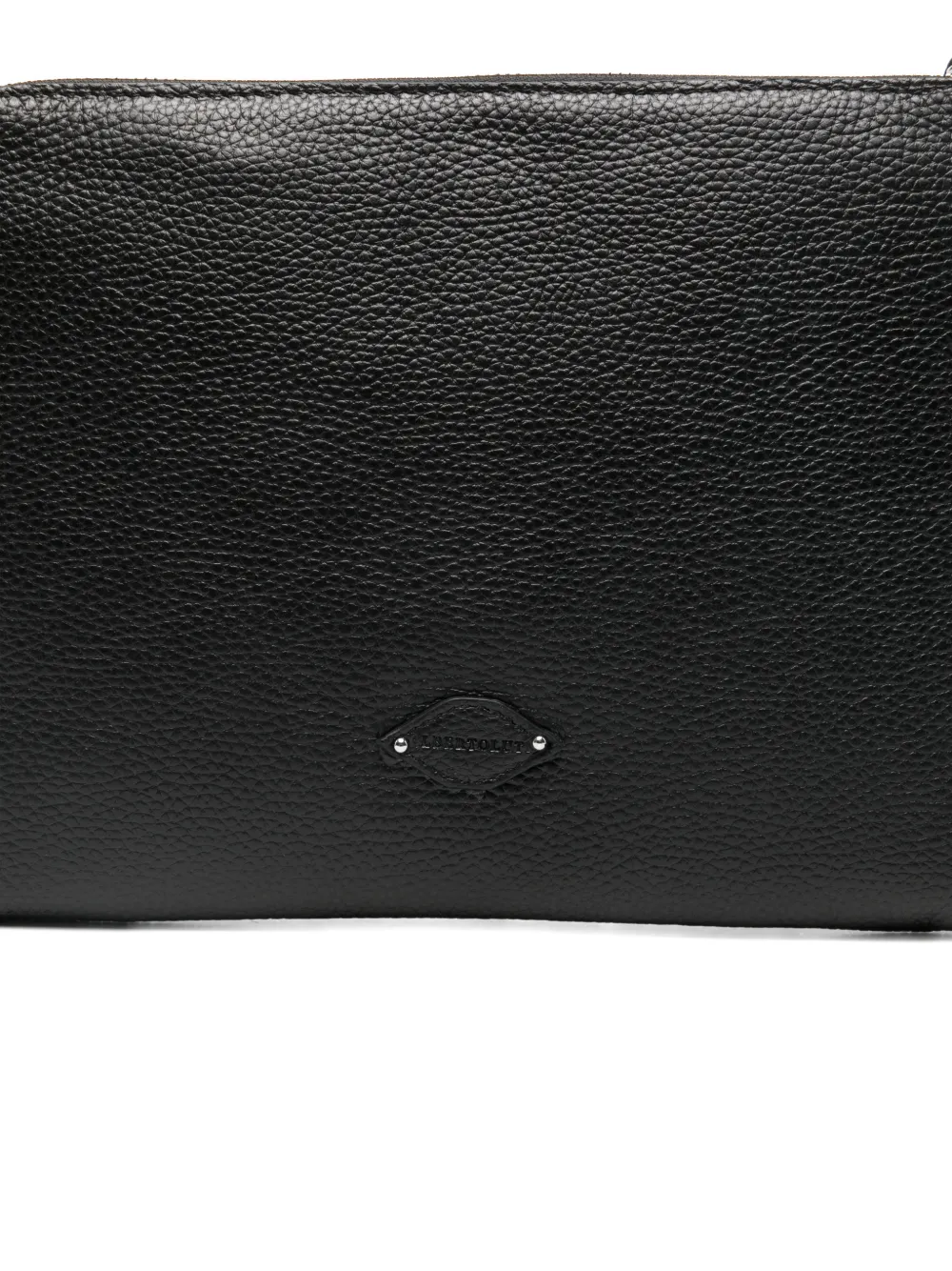  Alberto Luti Top-zip Wrist-strap Clutch Bag - Black 