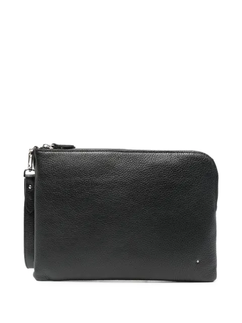 ALBERTO LUTI top-zip wrist-strap clutch bag 