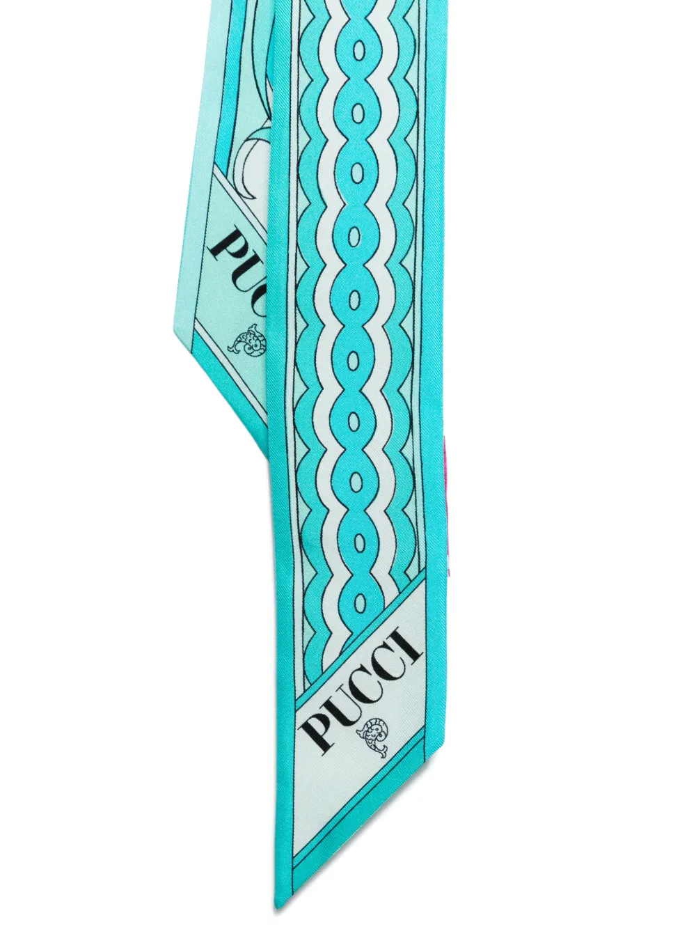 PUCCI patterned scarf - Blauw