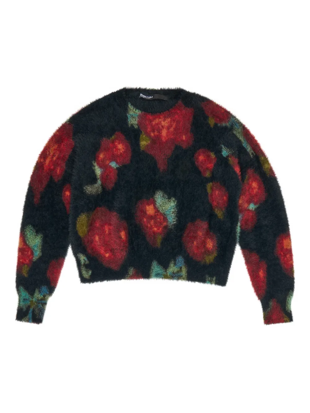 Bimba y Lola Maglione a fiori - Nero