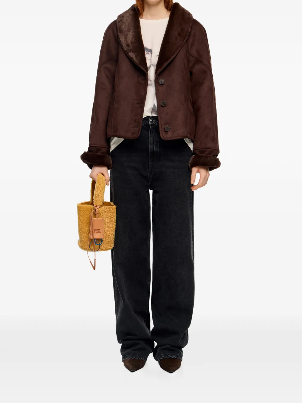 Bimba Y Lola Top-handle Mini Bag In Yellow