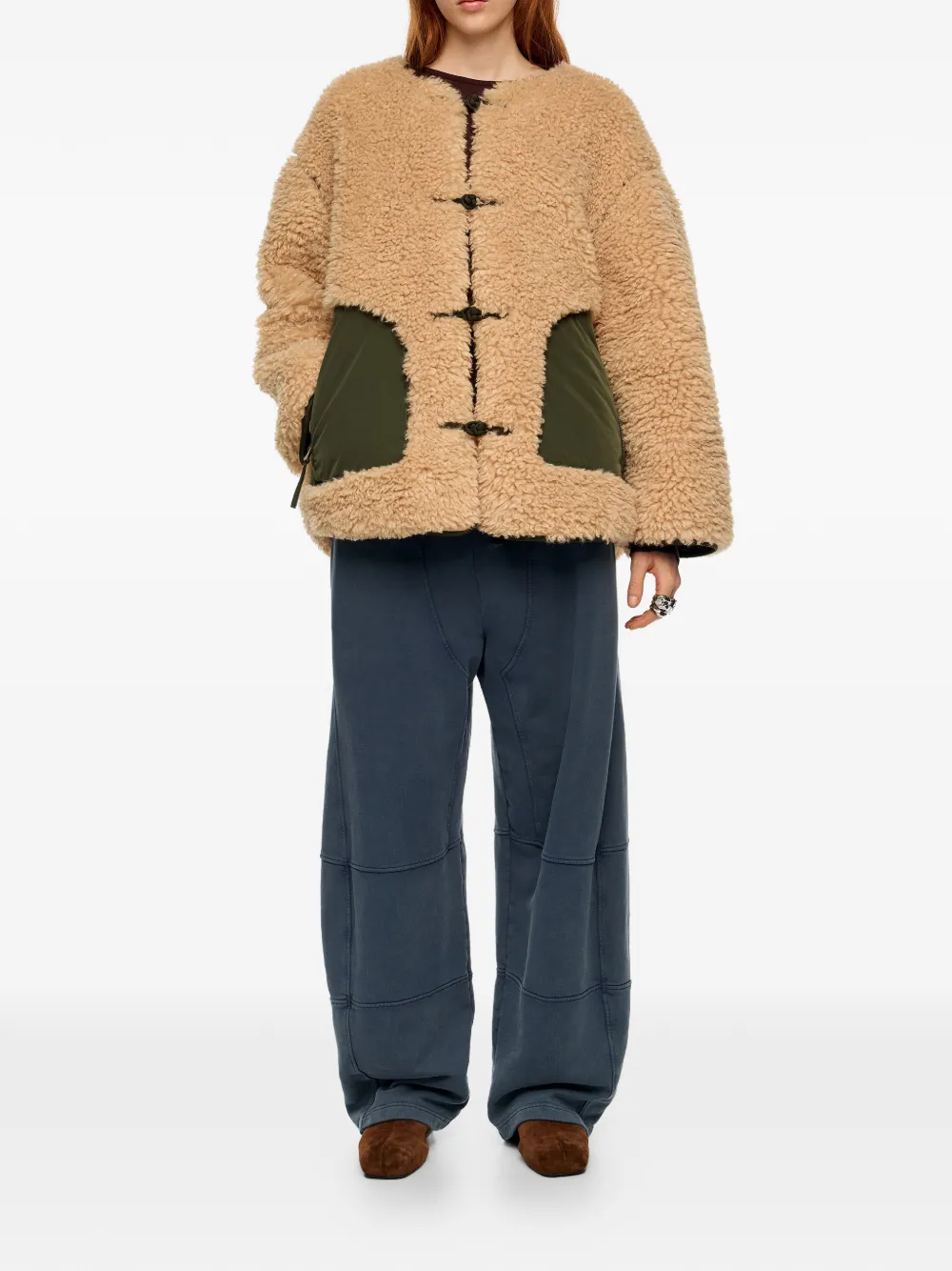 Bimba y Lola button-up contrast-pocket jacket | Faux Fur & Shearling Jackets | Image 2