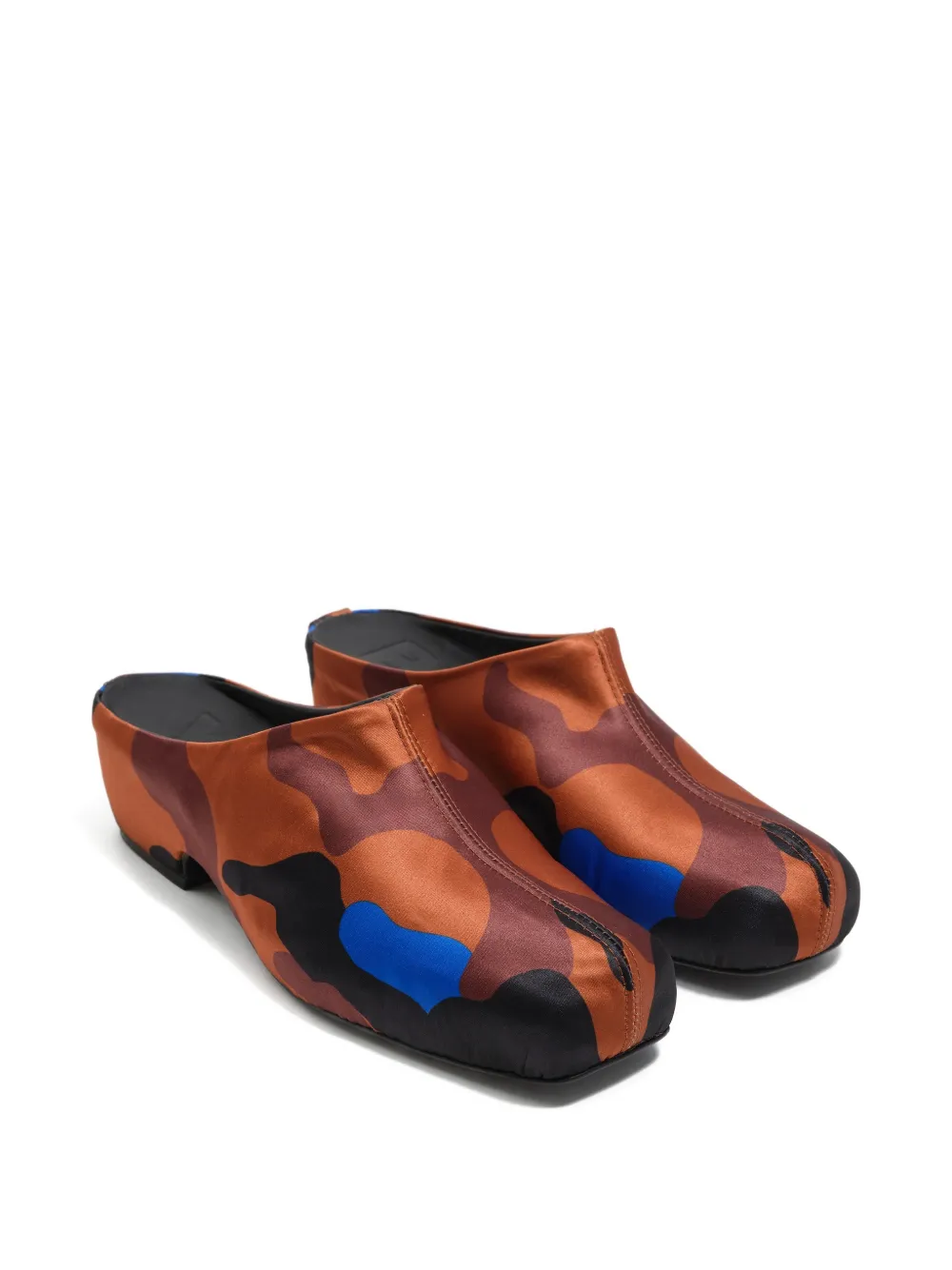 Bimba Y Lola 55mm Camouflage-print Mules In Brown