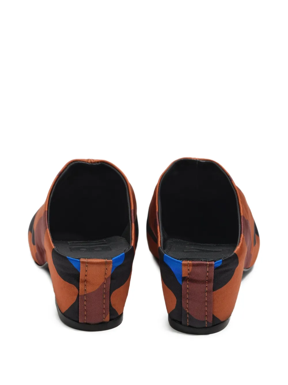 Bimba Y Lola 55mm Camouflage-print Mules In Brown