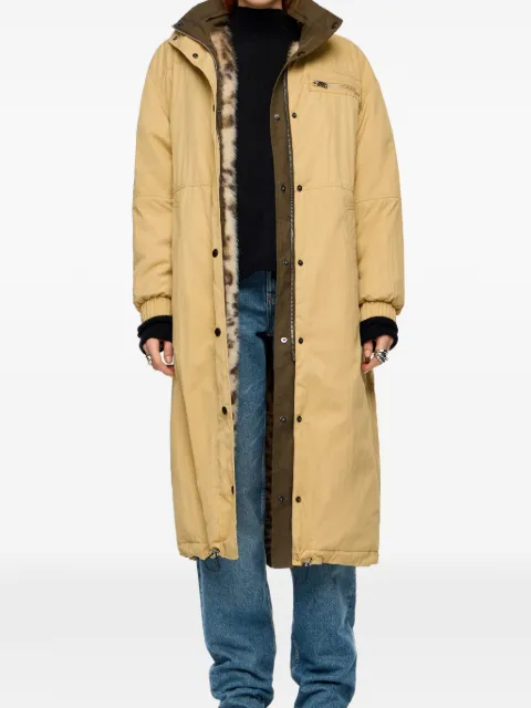 Bimba y Lola hooded zip-fastening coat