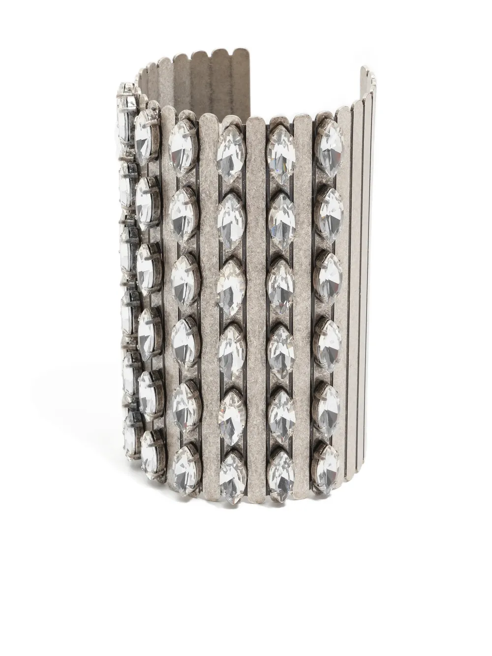 Bimba Y Lola Embellished Cuff Bracelet In Silver